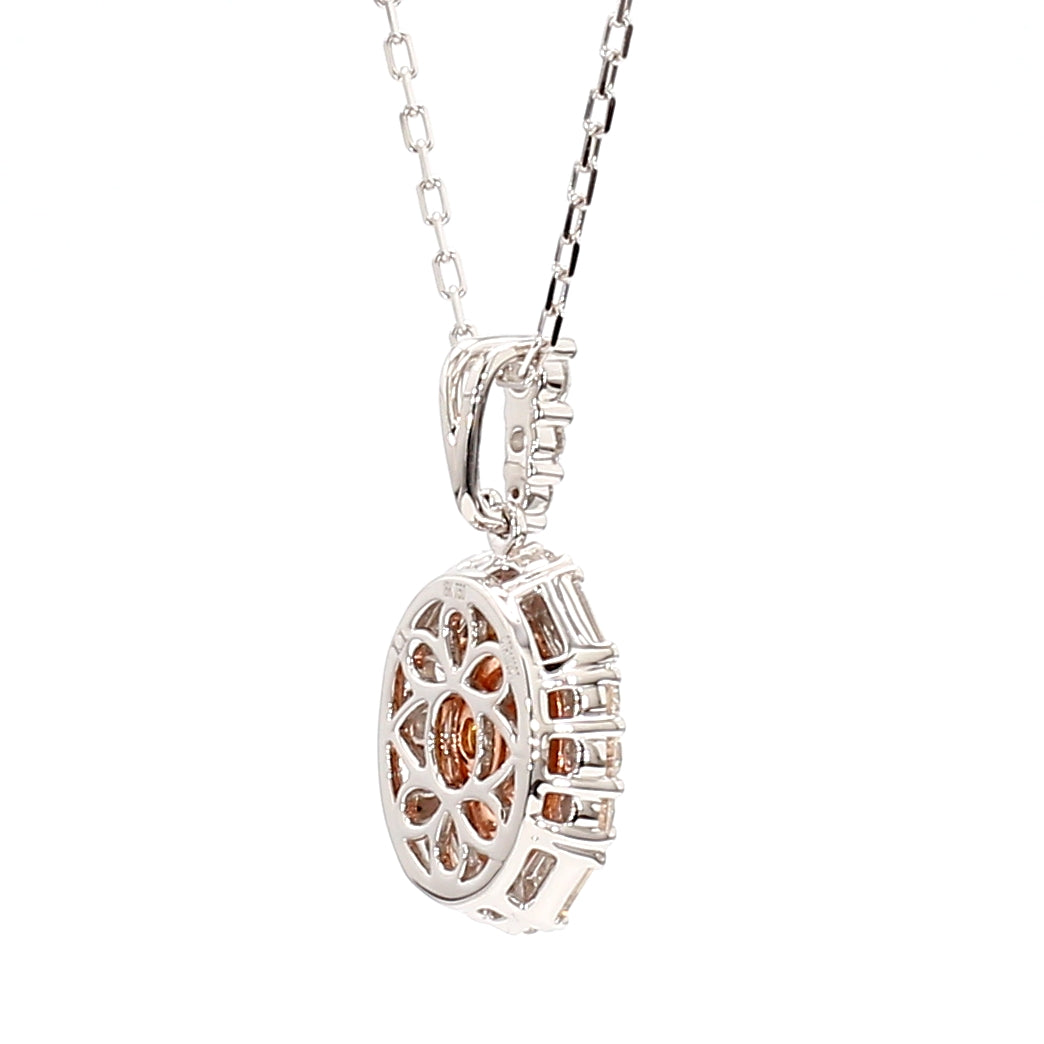 Natural Yellow Oval Diamond Pendant Gia Certified