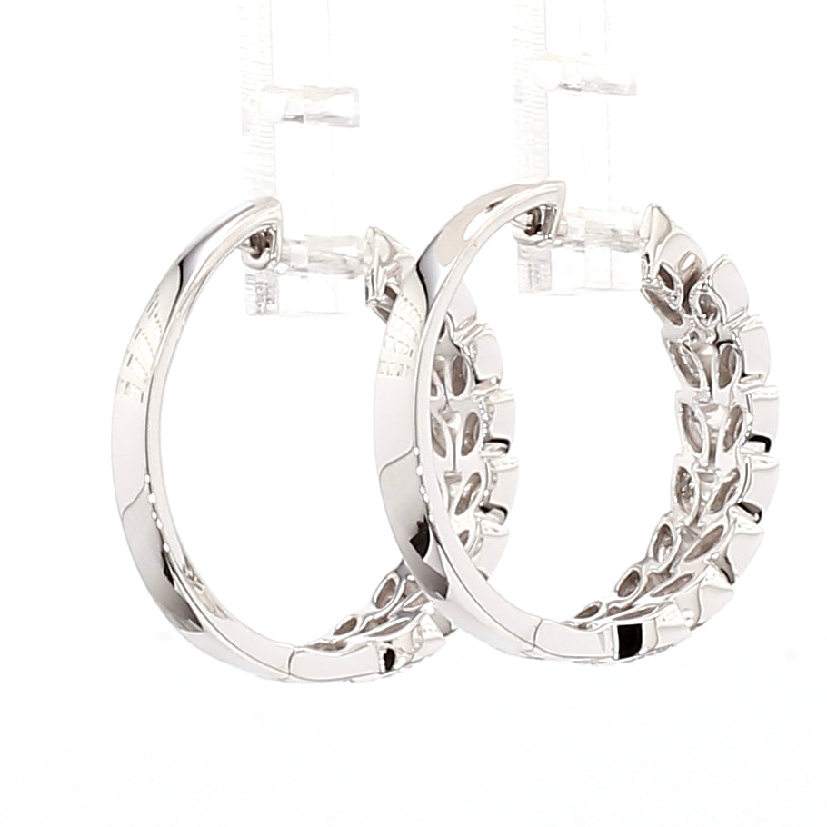 Natural White Round Diamond Earring