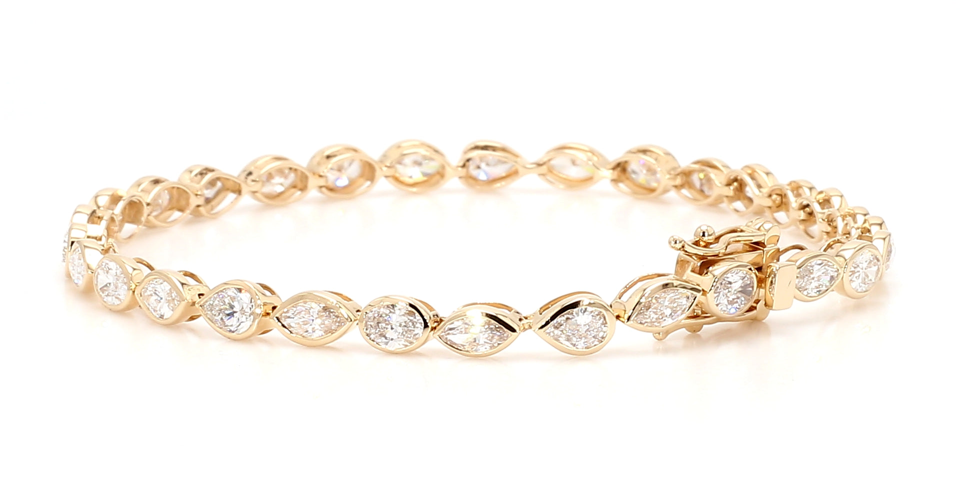 Natural White Marquise Diamond Bracelet