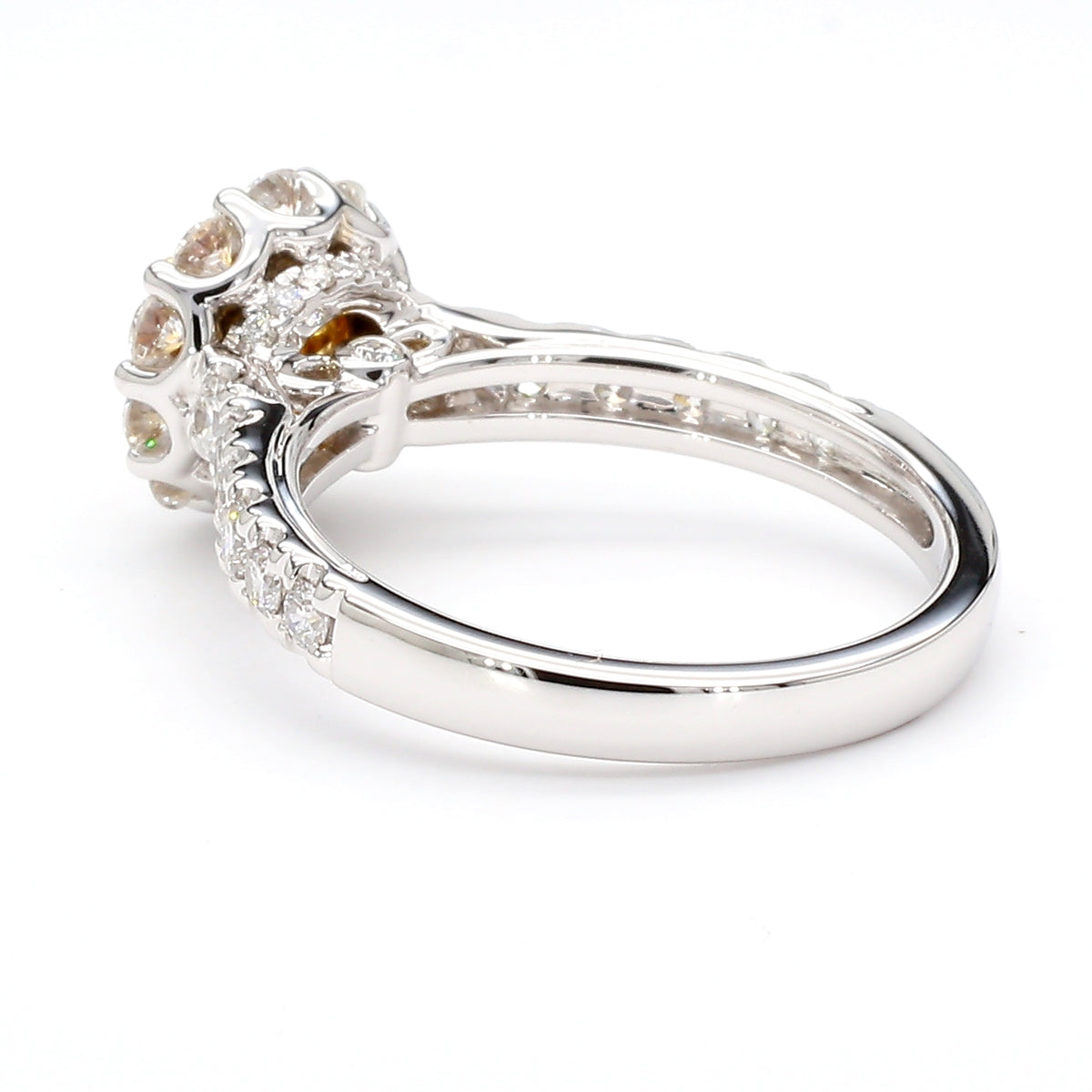 Natural Orange Round Diamond Ring | GIA Certified
