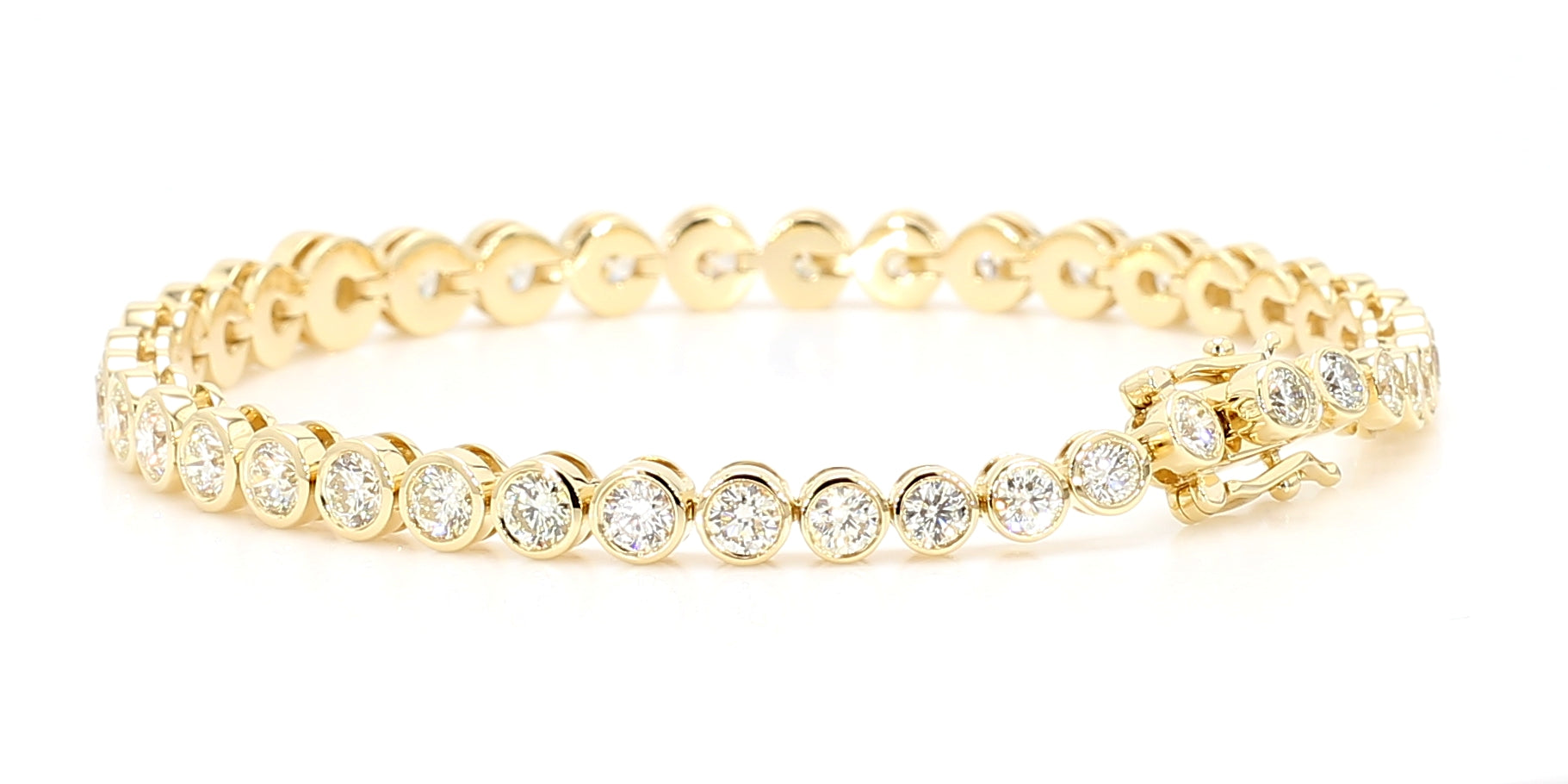 Natural White Round Diamond Bracelet