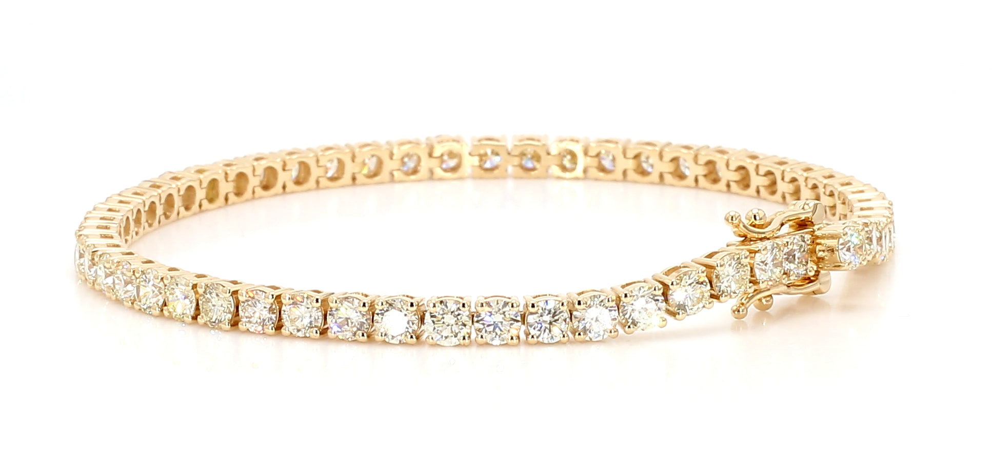 Natural White Round Diamond Bracelet