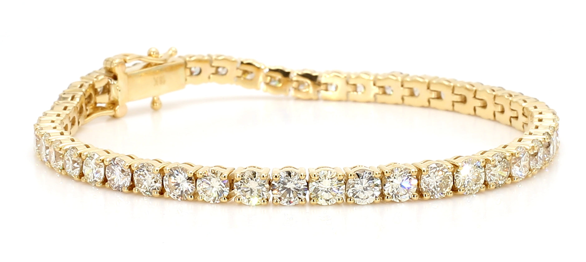 Natural White Round Diamond Bracelet