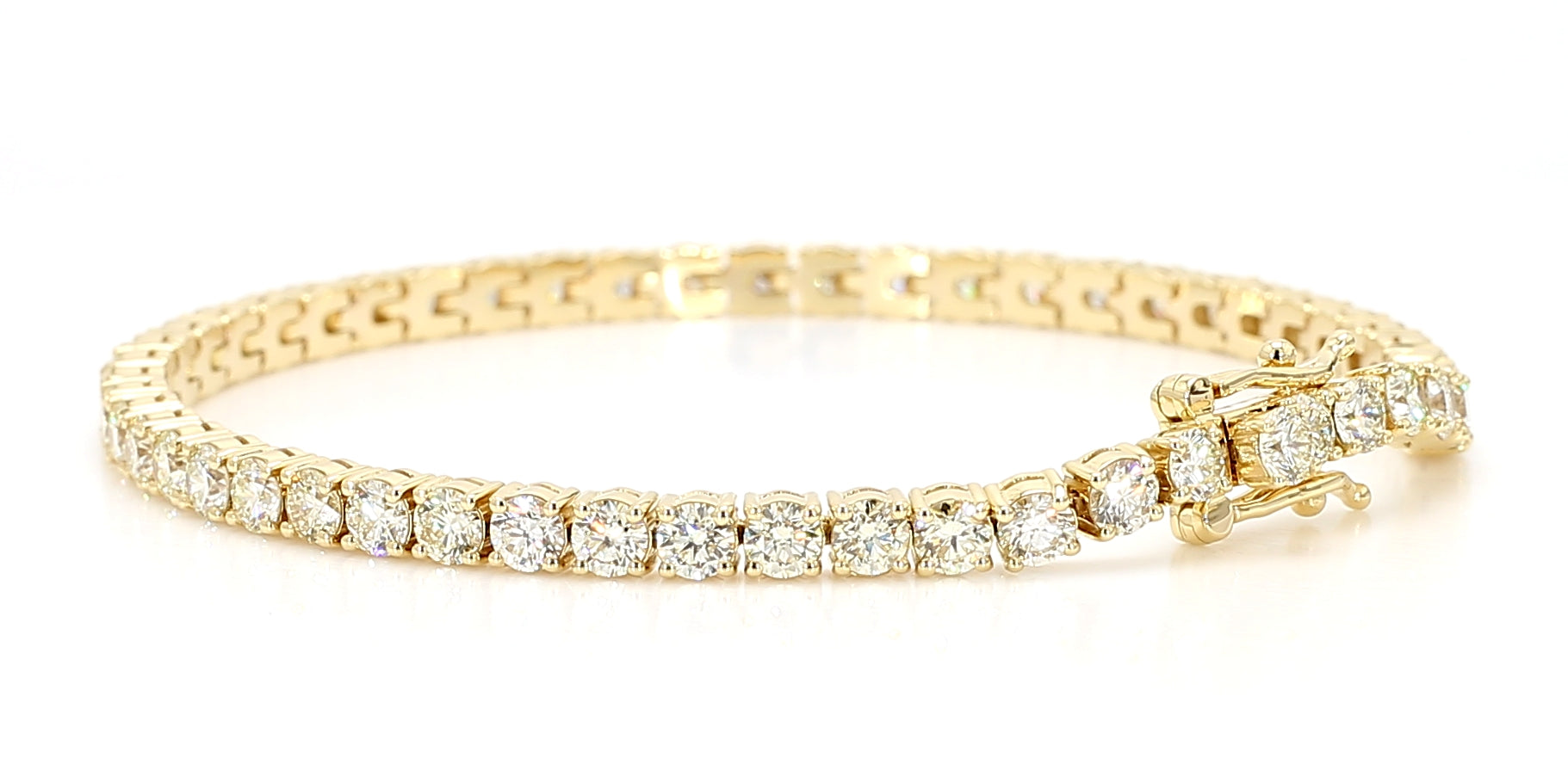 Natural White Round Diamond Bracelet
