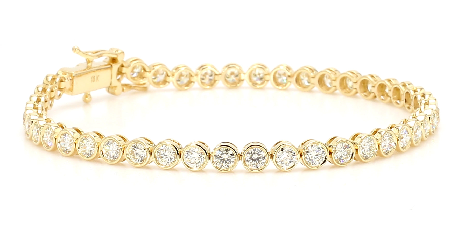 Natural White Round Diamond Bracelet