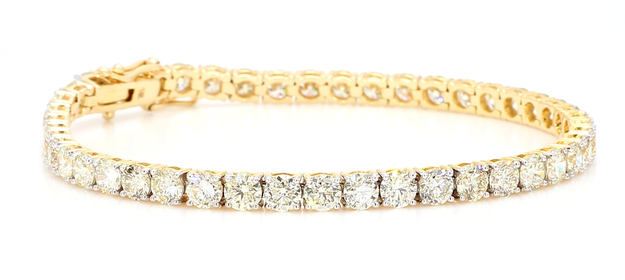 Natural White Round Diamond Bracelet