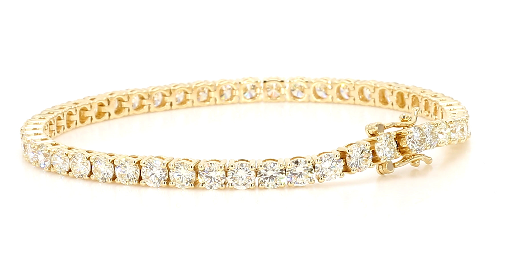 Natural White Round Diamond Bracelet