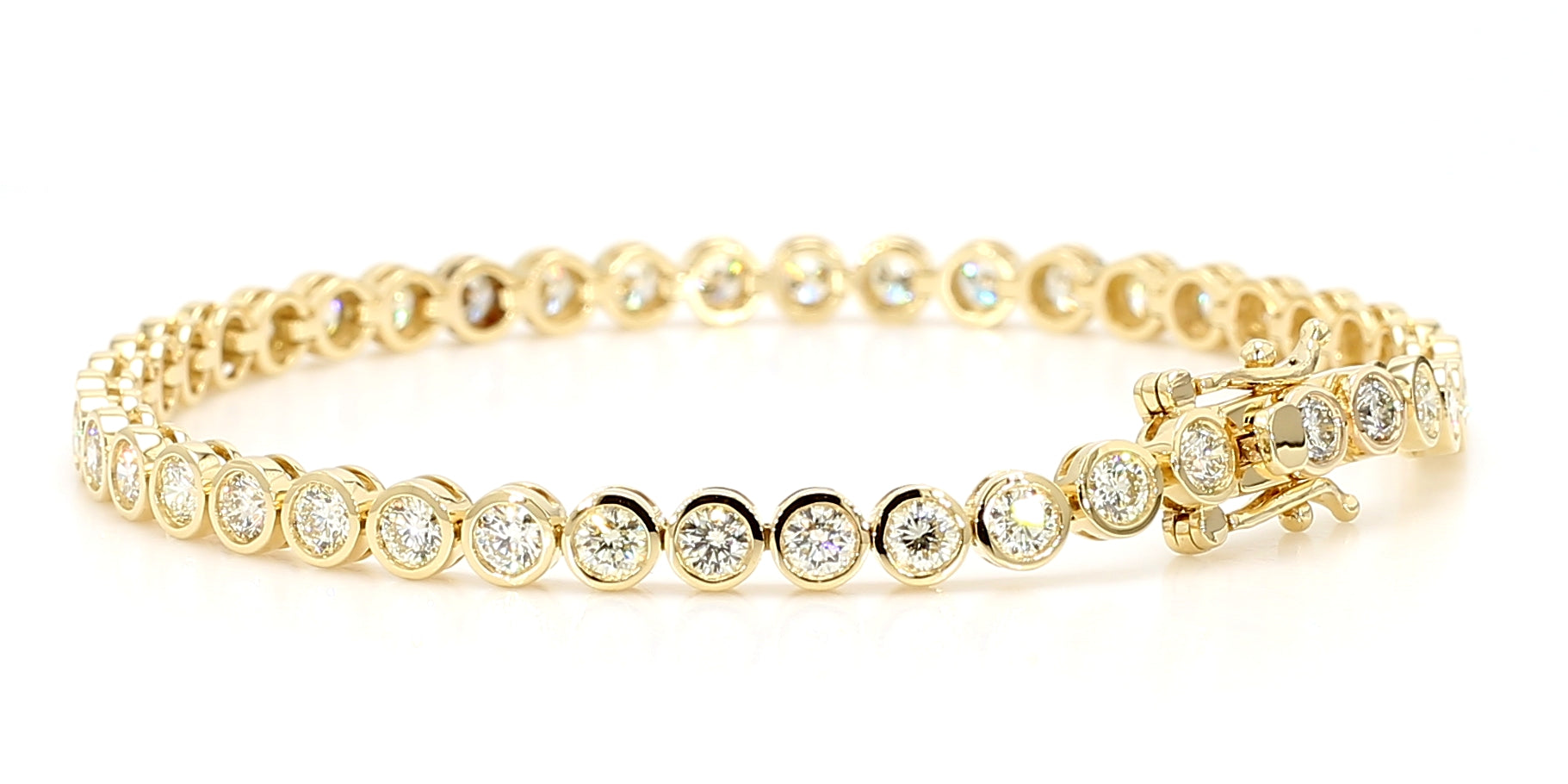 Natural White Round Diamond Bracelet