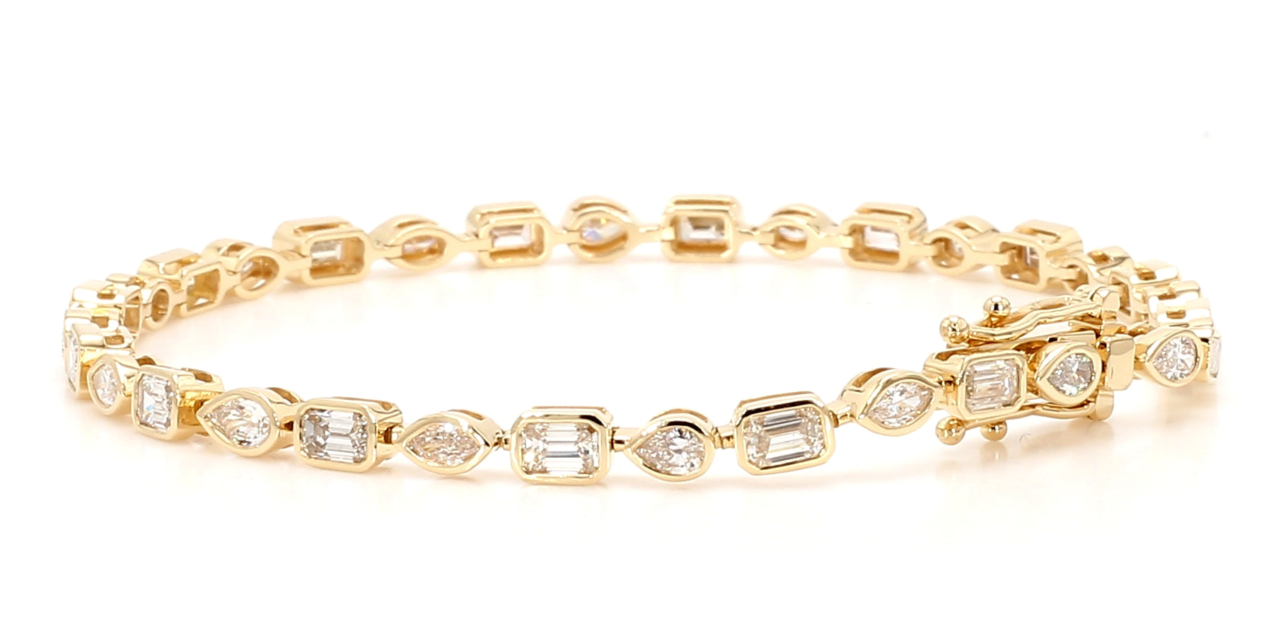 Natural White Mix Diamond Bracelet