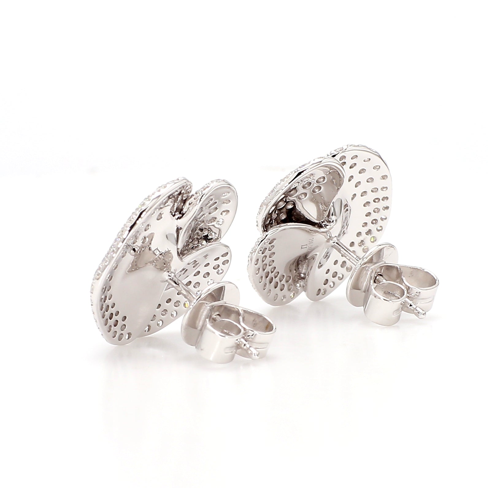 Natural White Round Diamond Earring