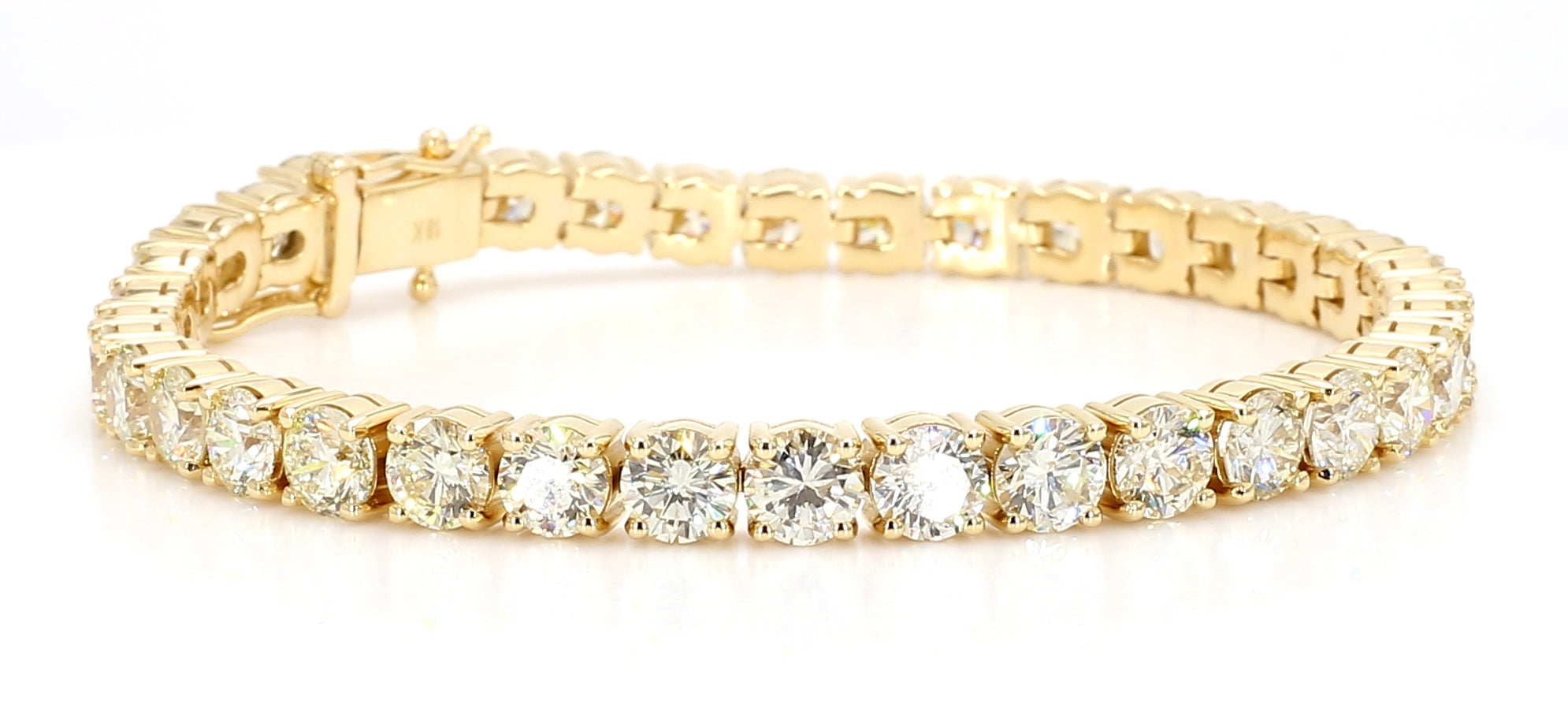 Natural White Round Diamond Bracelet