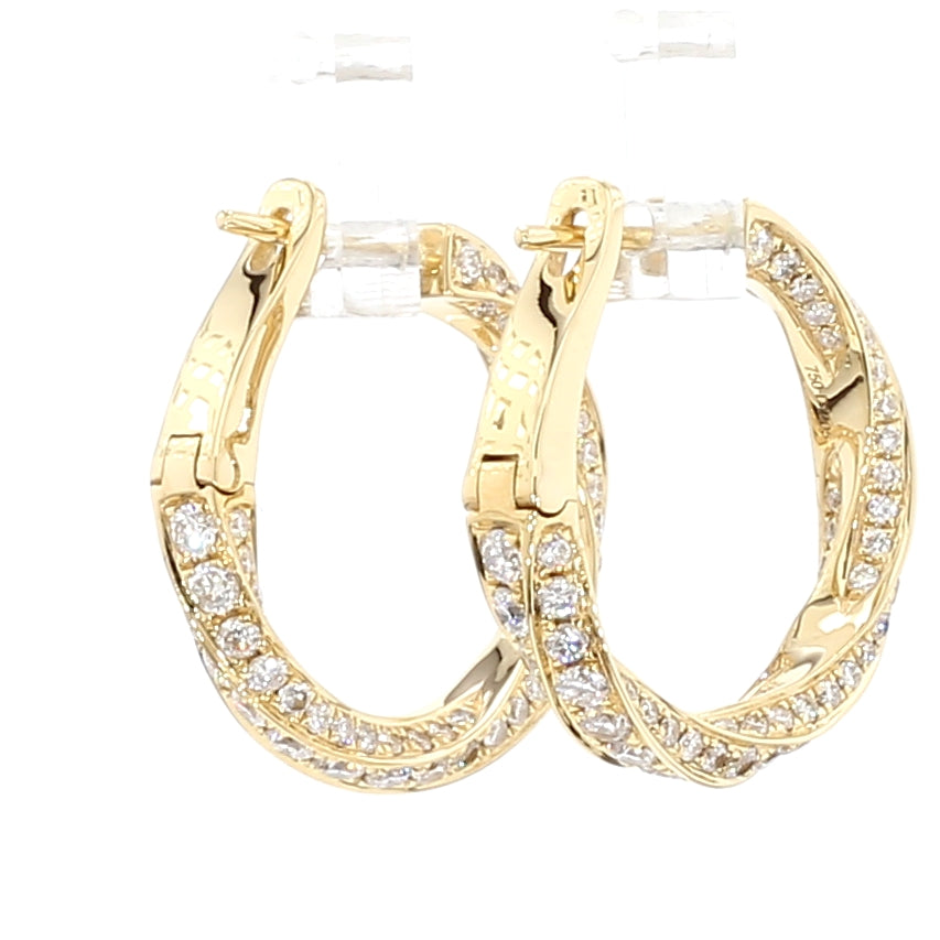 Natural White Round Diamond EARRING