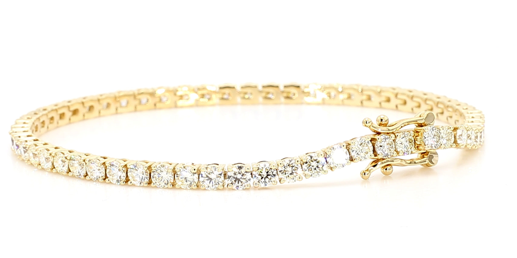 Natural White Round Diamond Bracelet