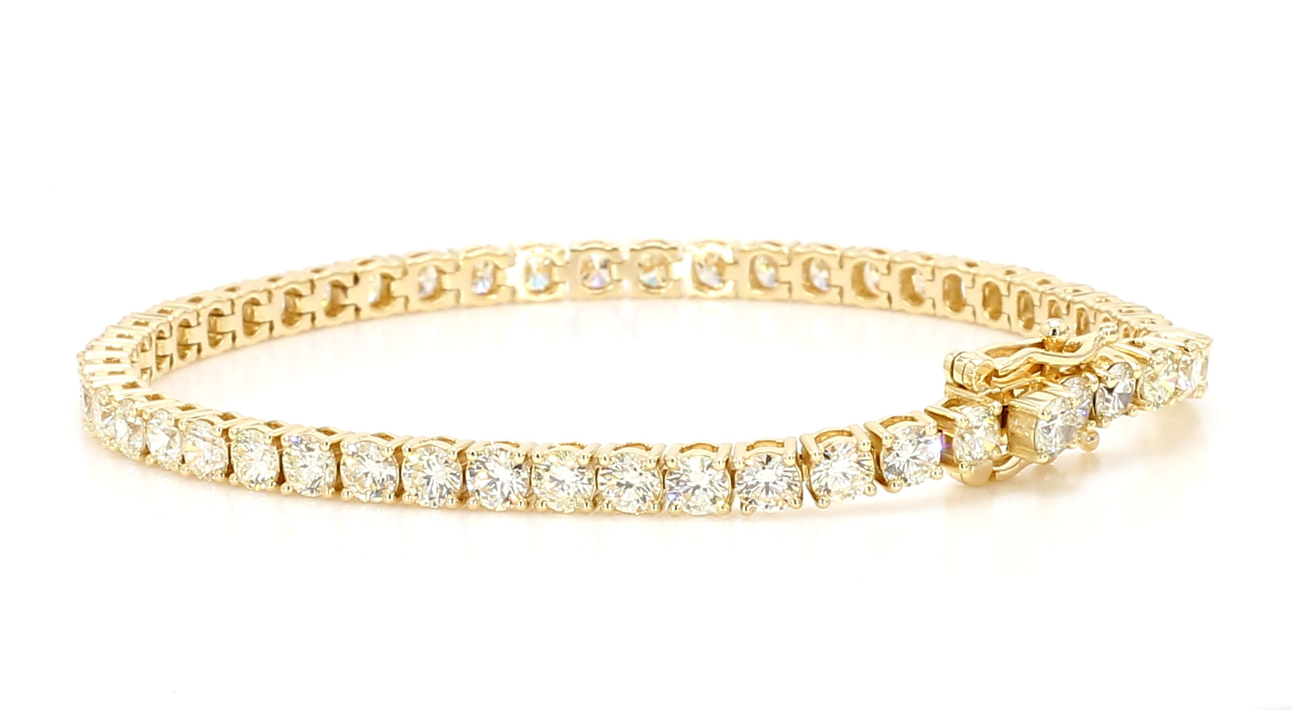 Natural White Round Diamond Bracelet