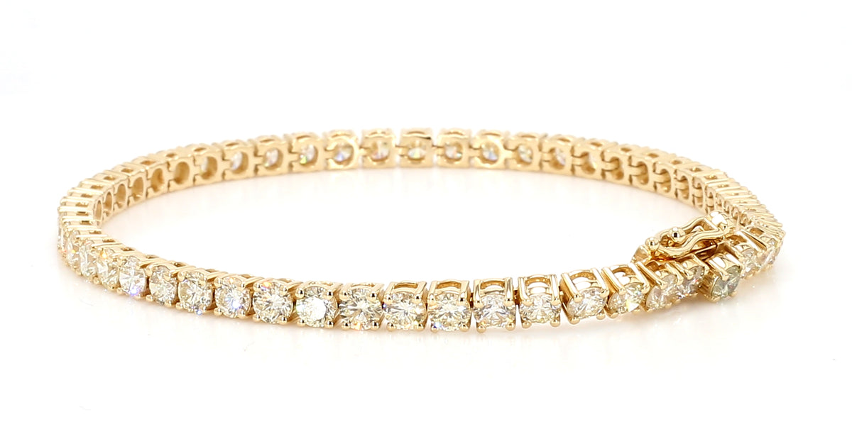 Natural White Round Diamond Bracelet