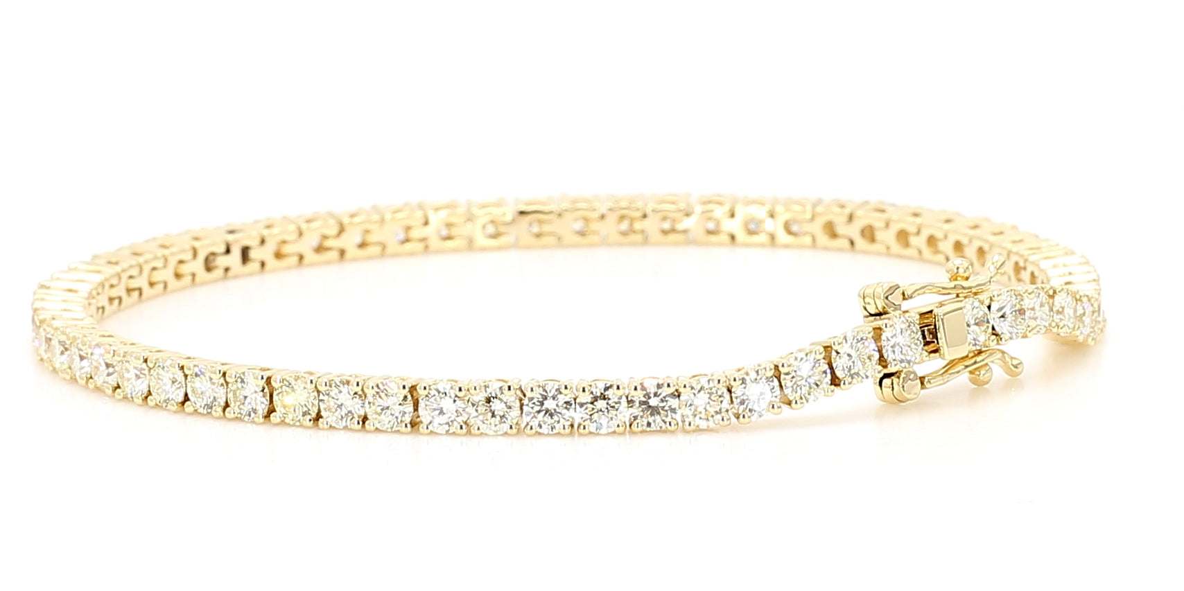 Natural White Round Diamond Bracelet