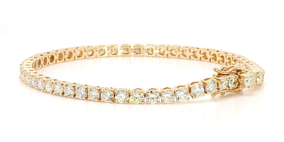 Natural White Round Diamond Bracelet