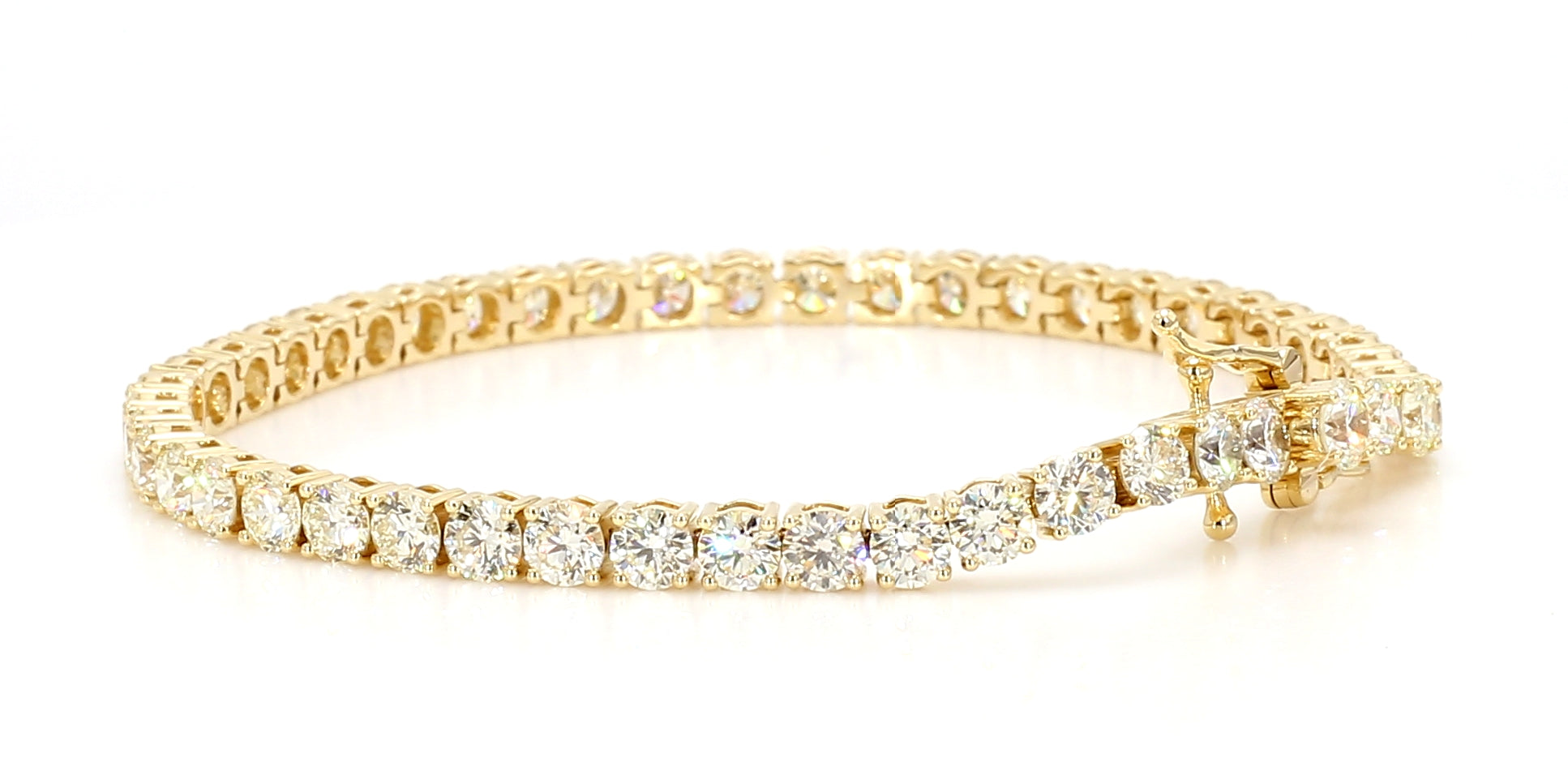 Natural White Round Diamond Bracelet