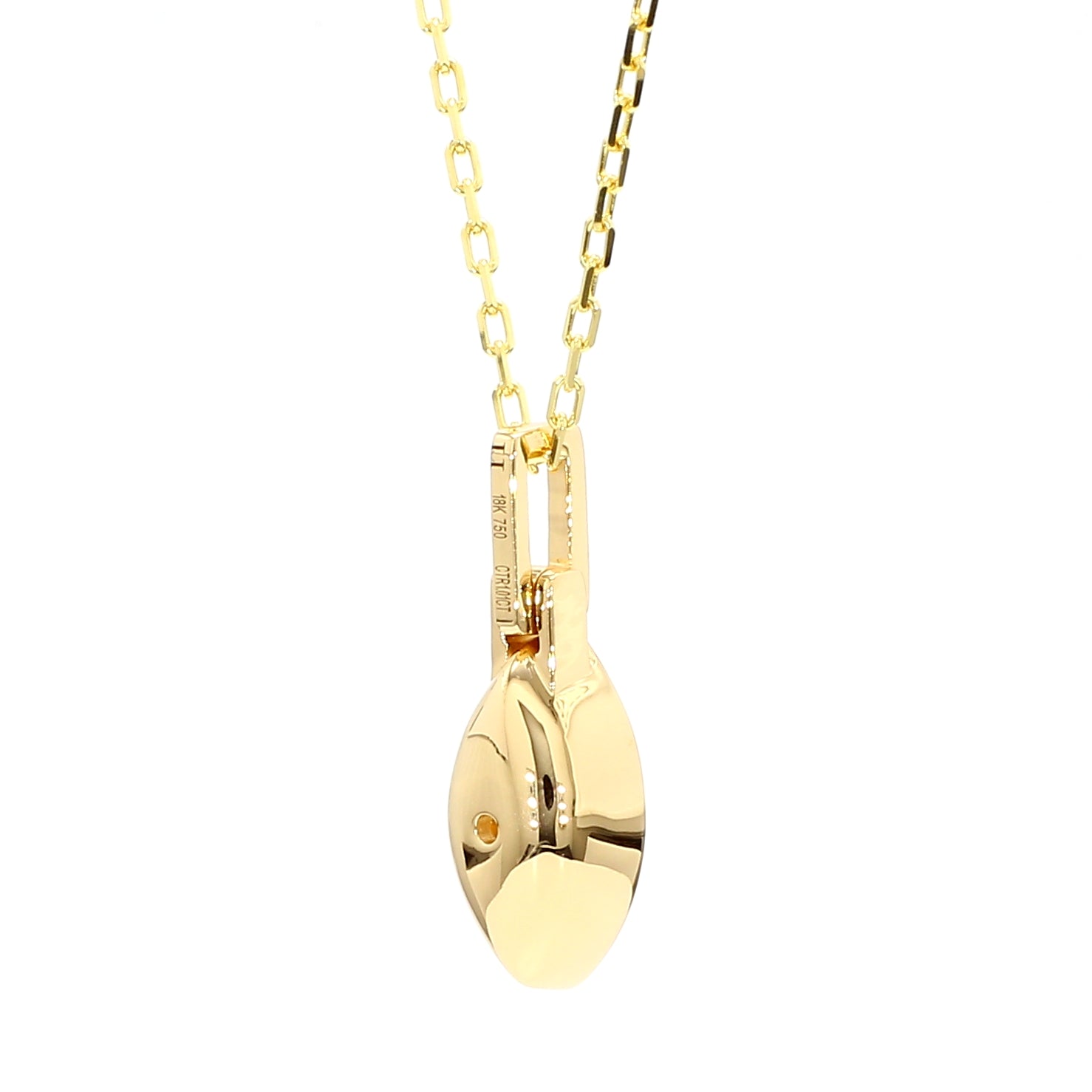 Natural Yellow Marquise Diamond Pendant Gia Certified