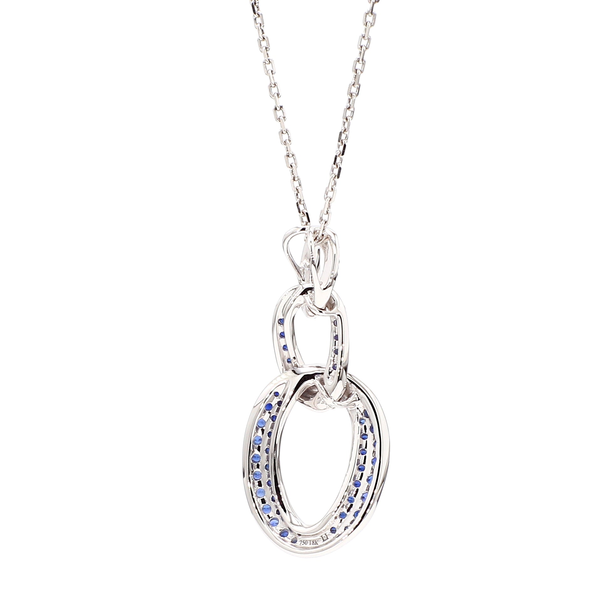 Natural Blue Round Sapphire PENDANT