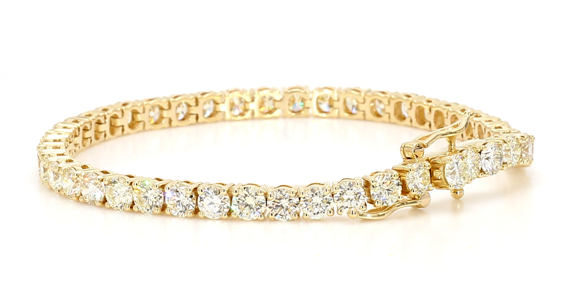 Natural White Round Diamond Bracelet