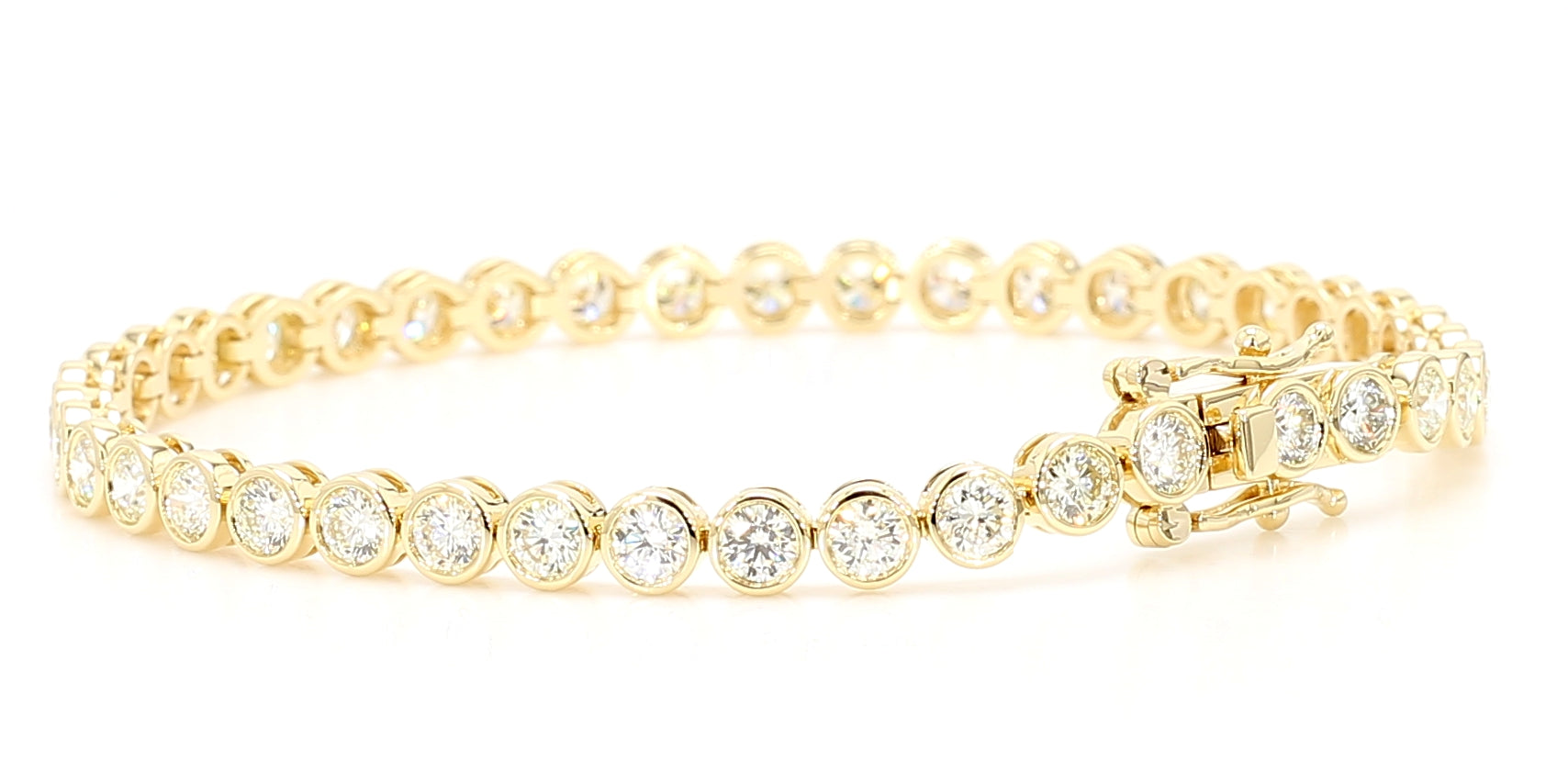 Natural White Round Diamond Bracelet