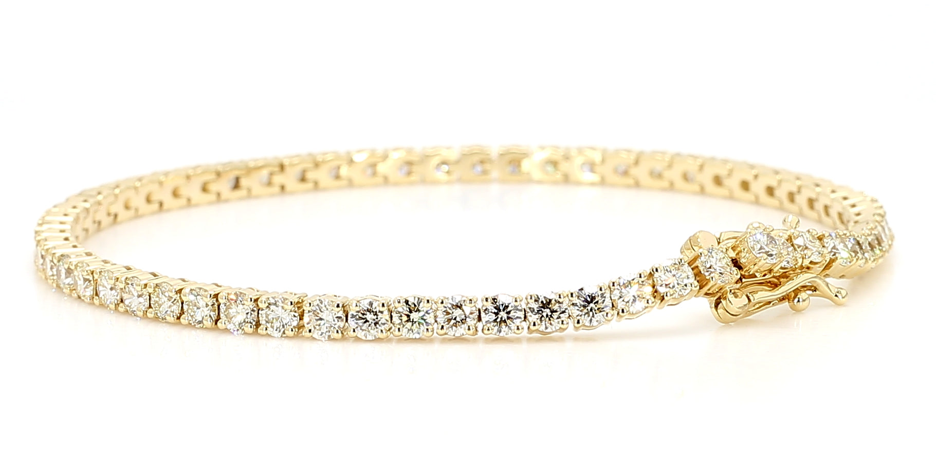Natural White Round Diamond Bracelet