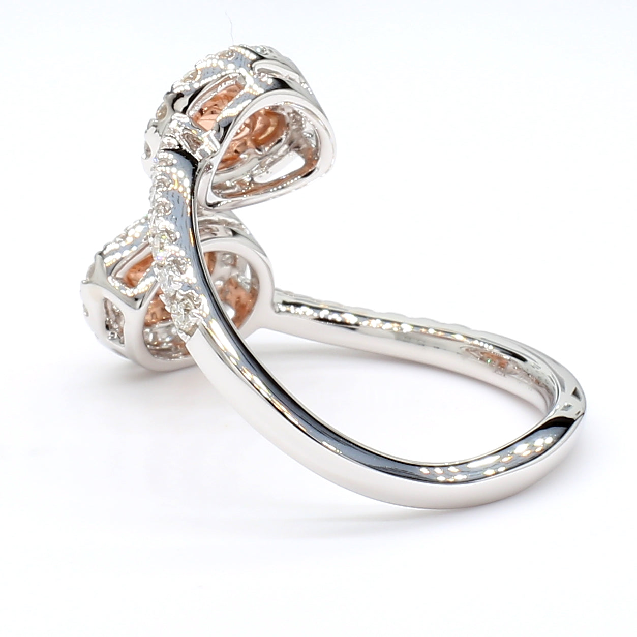 Natural Purple Pear Diamond Ring GIA Certified product image 4