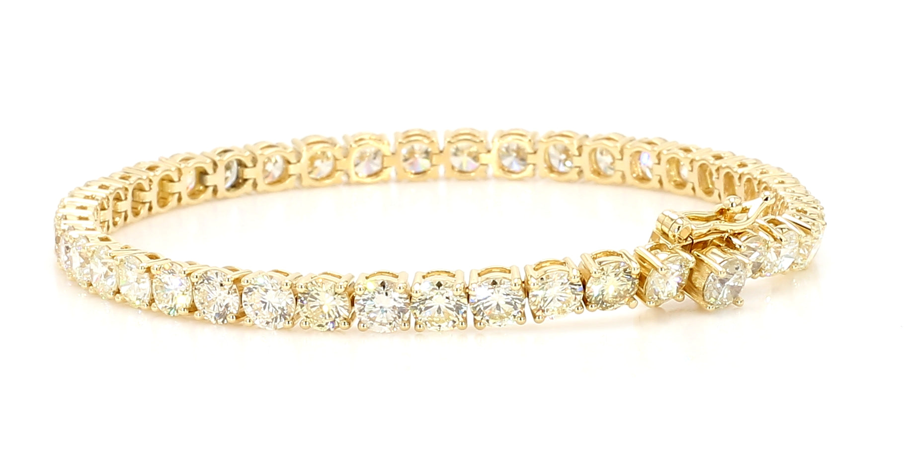 Natural White Round Diamond Bracelet