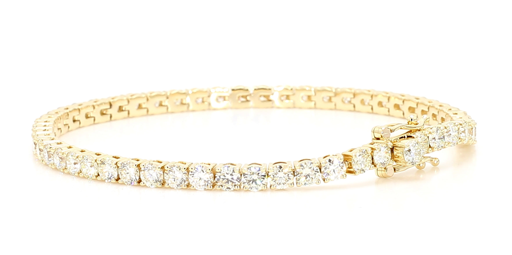 Natural White Round Diamond Bracelet