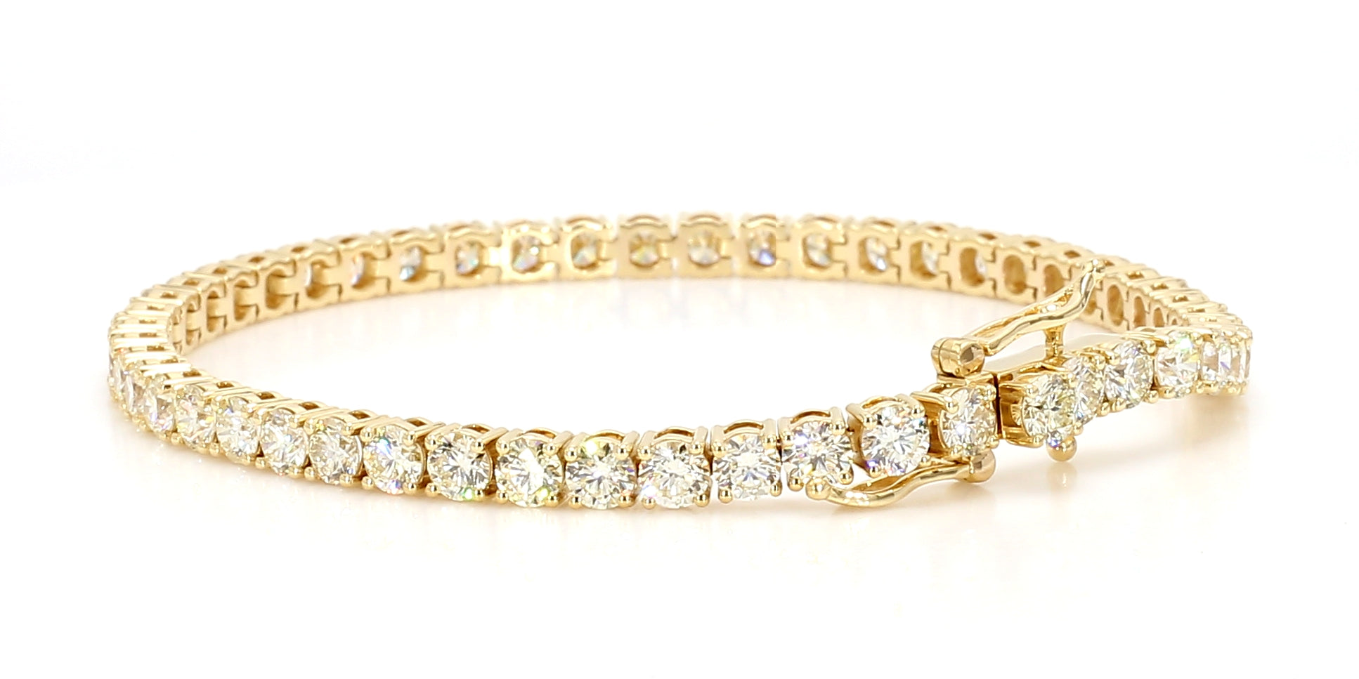 Natural White Round Diamond Bracelet