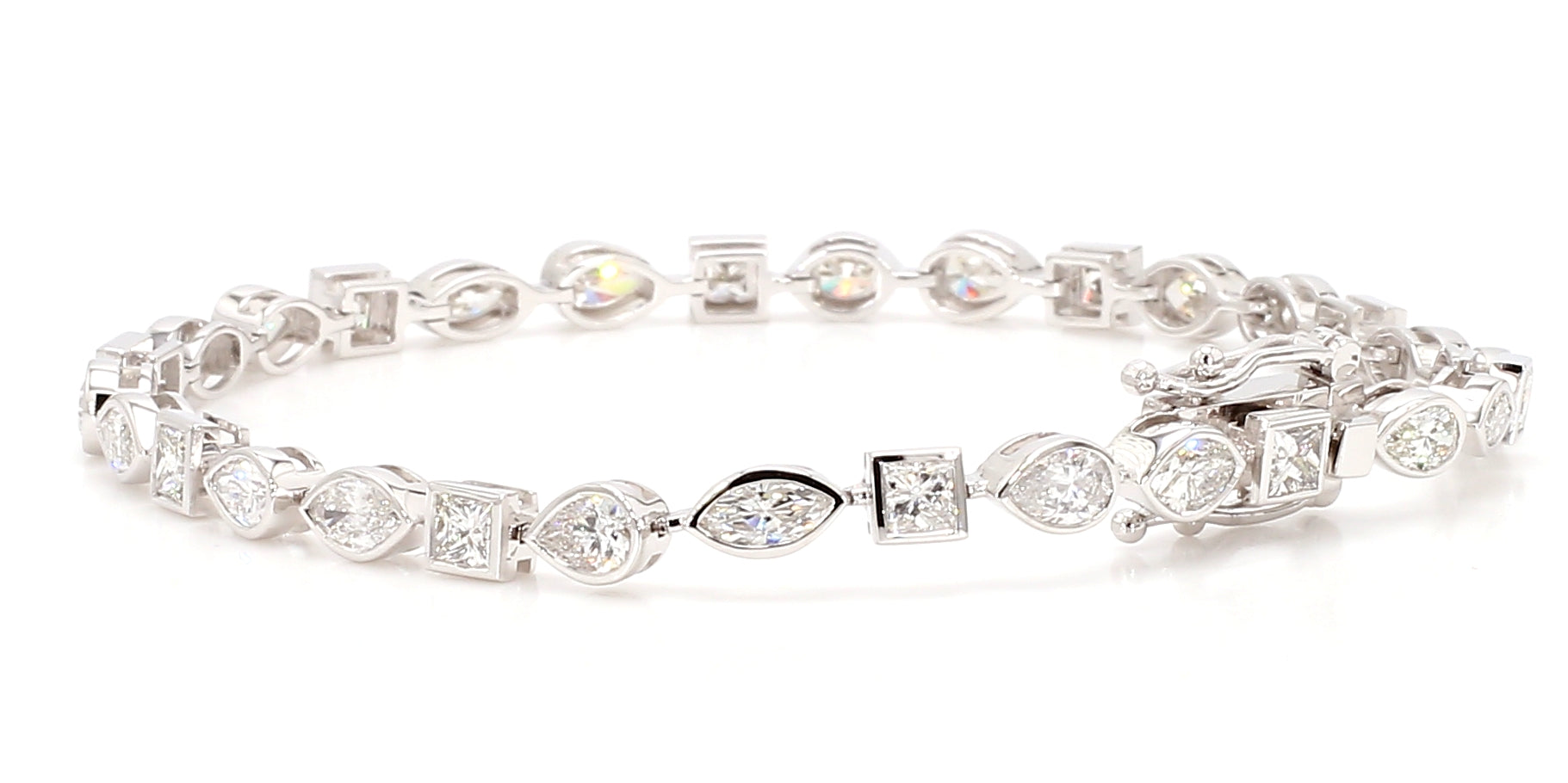 Natural White Mix Diamond Bracelet
