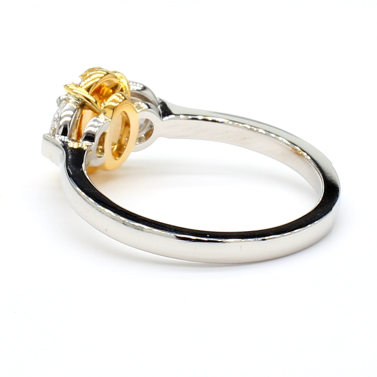Natural Yellow Oval Diamond Ring GIA Certified product image 4