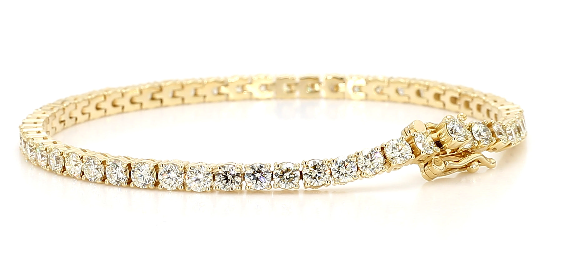 Natural White Round Diamond Bracelet