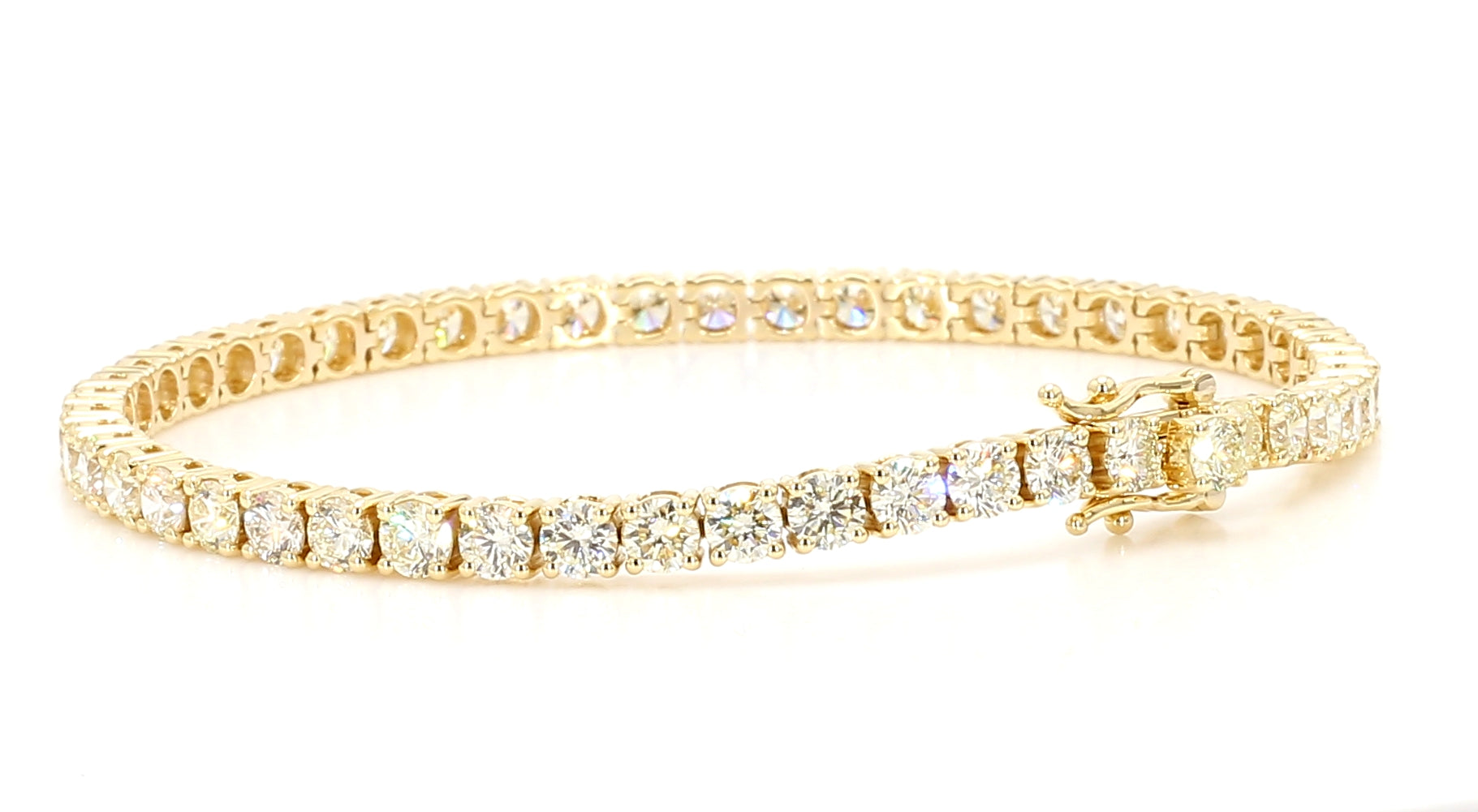 Natural White Round Diamond Bracelet