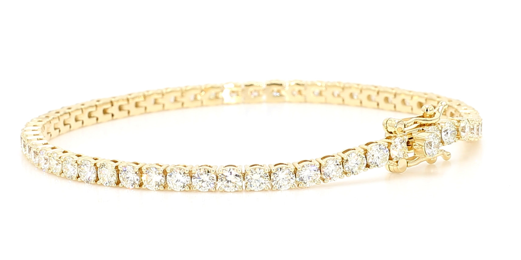 Natural White Round Diamond Bracelet