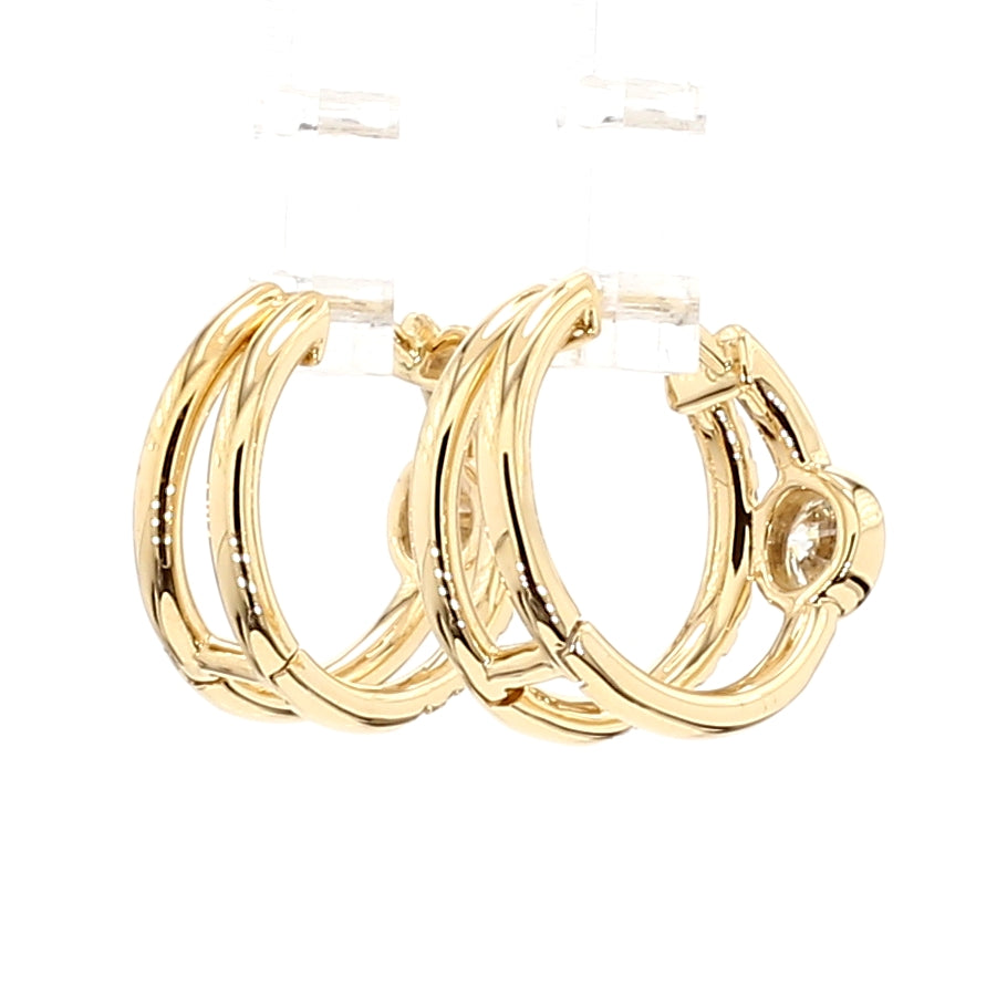 Natural White Round Diamond Earring