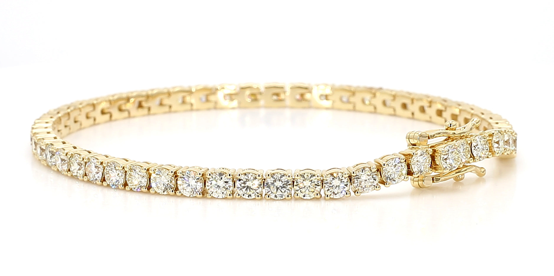 Natural White Round Diamond Bracelet