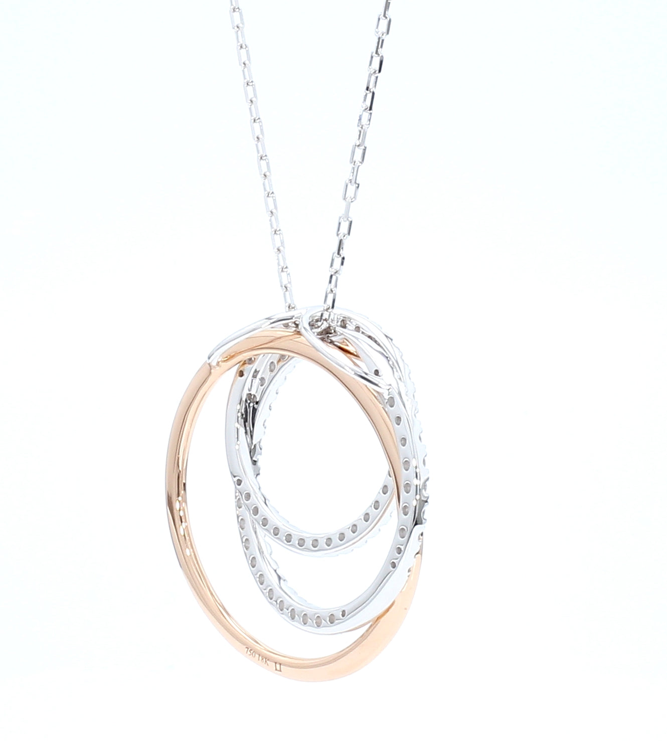 Natural White Round Diamond Pendant