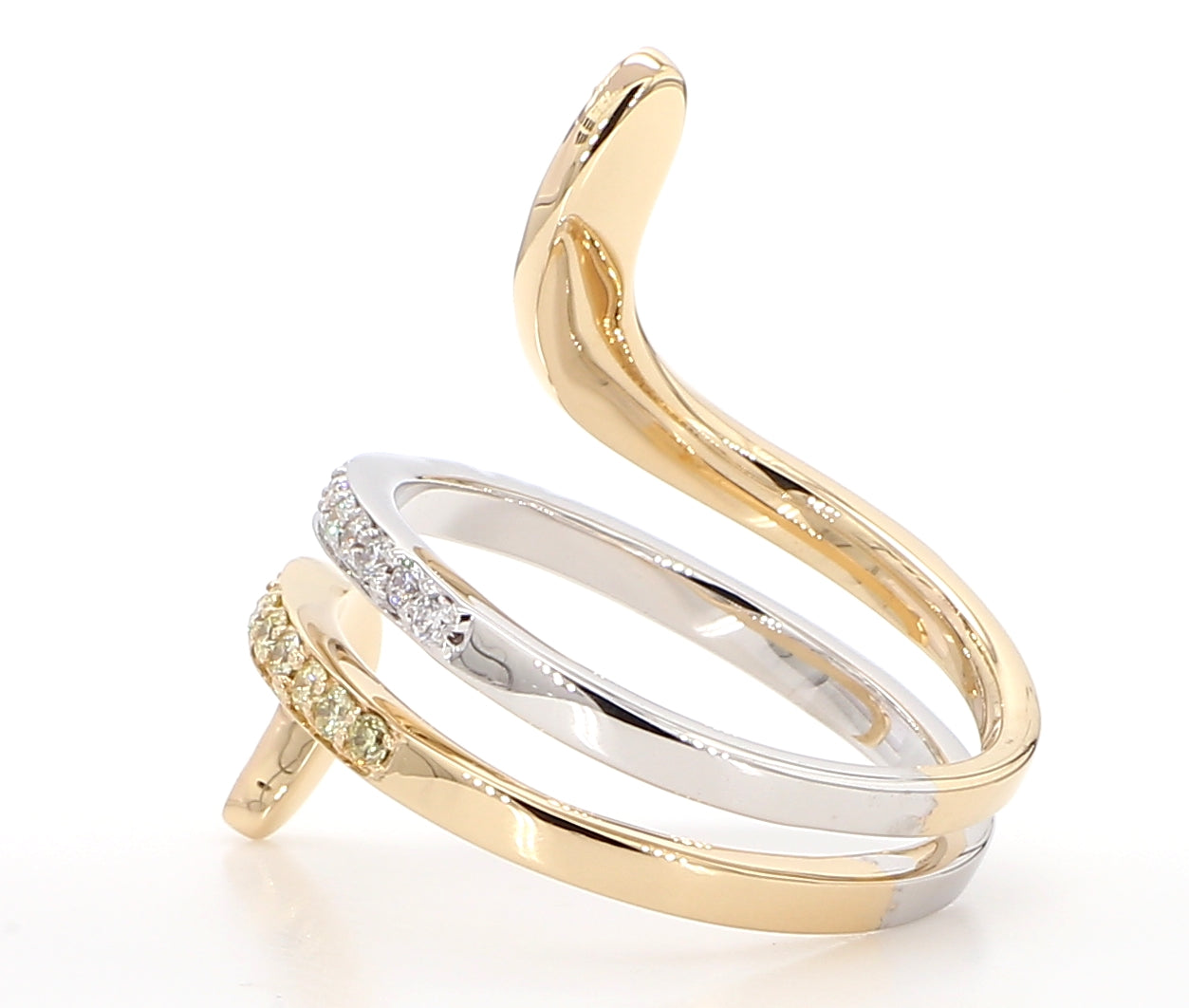 Natural Yellow Round Diamond Ring