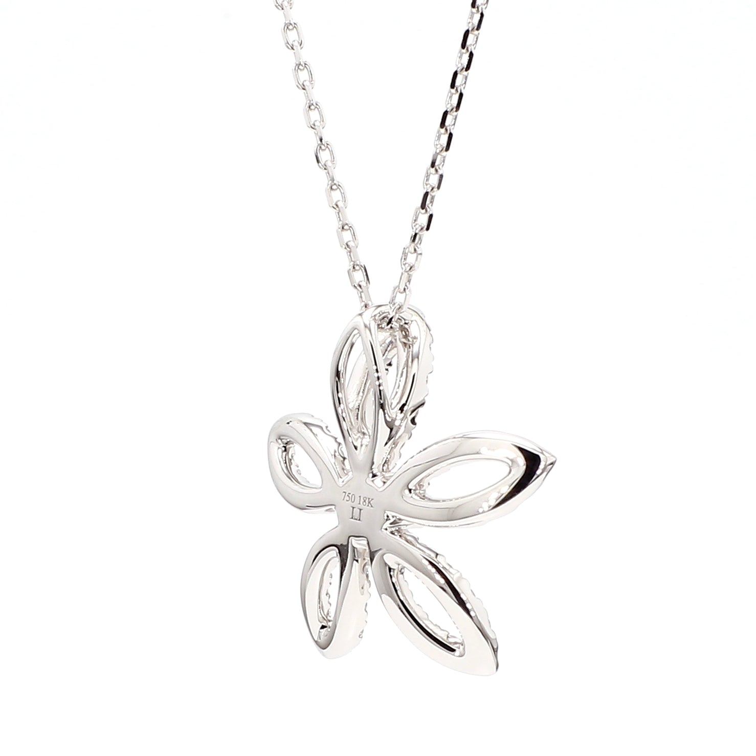 Natural White Round Diamond Pendant