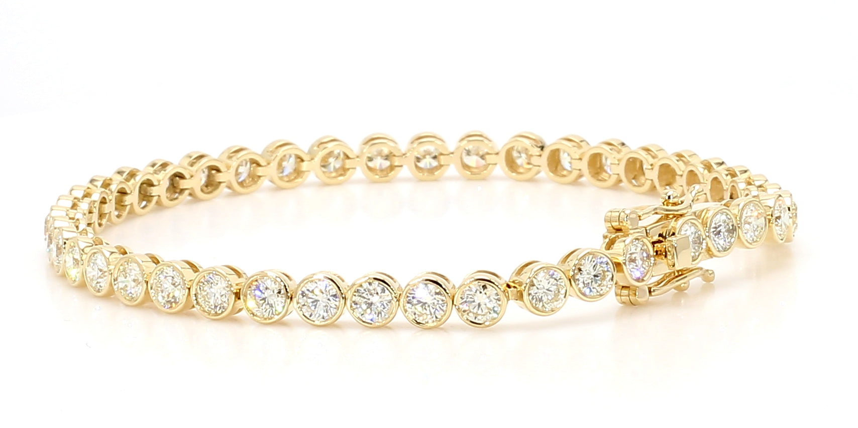 Natural White Round Diamond Bracelet