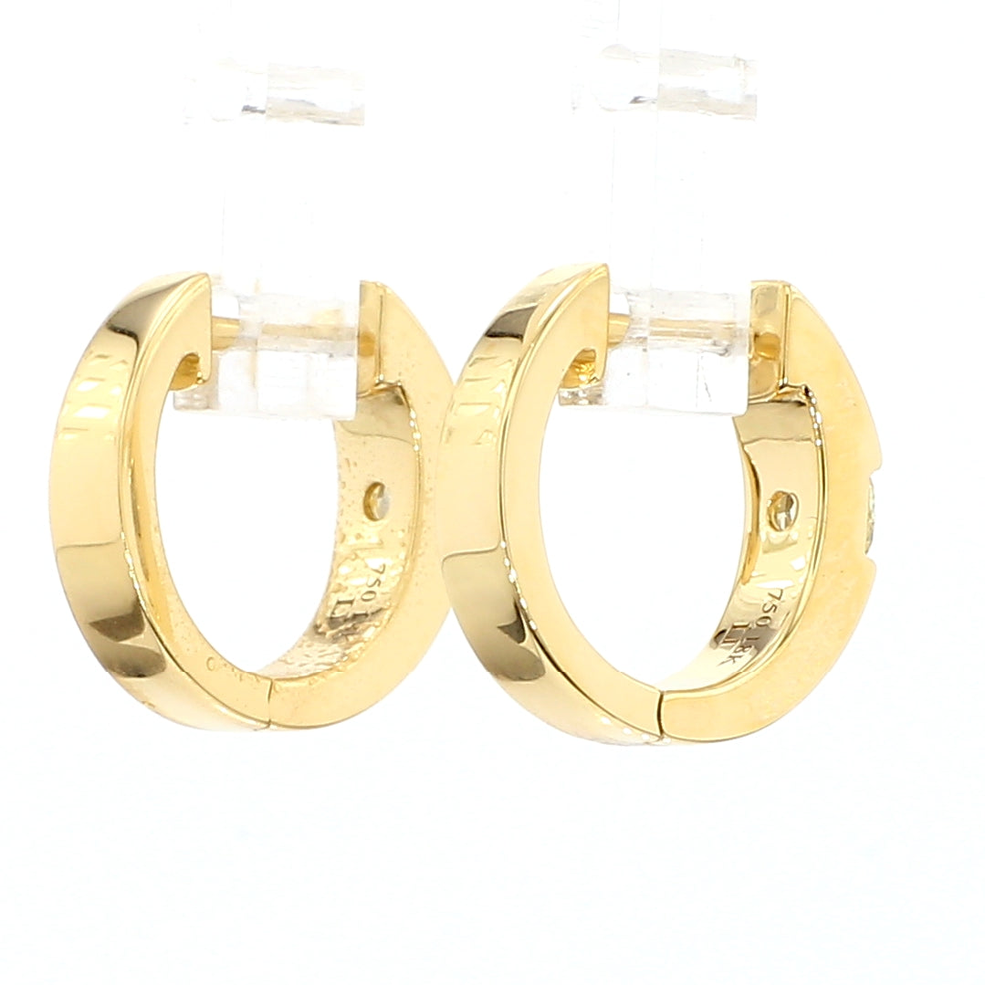 Natural Yellow Cushion Diamond Earring