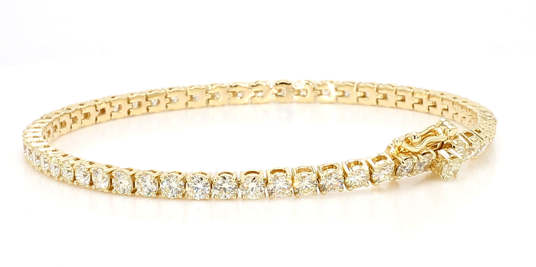 Natural White Round Diamond Bracelet