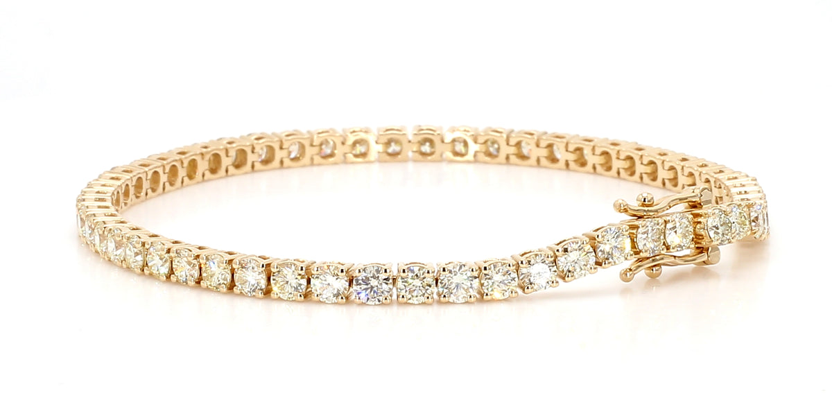 Natural White Round Diamond Bracelet