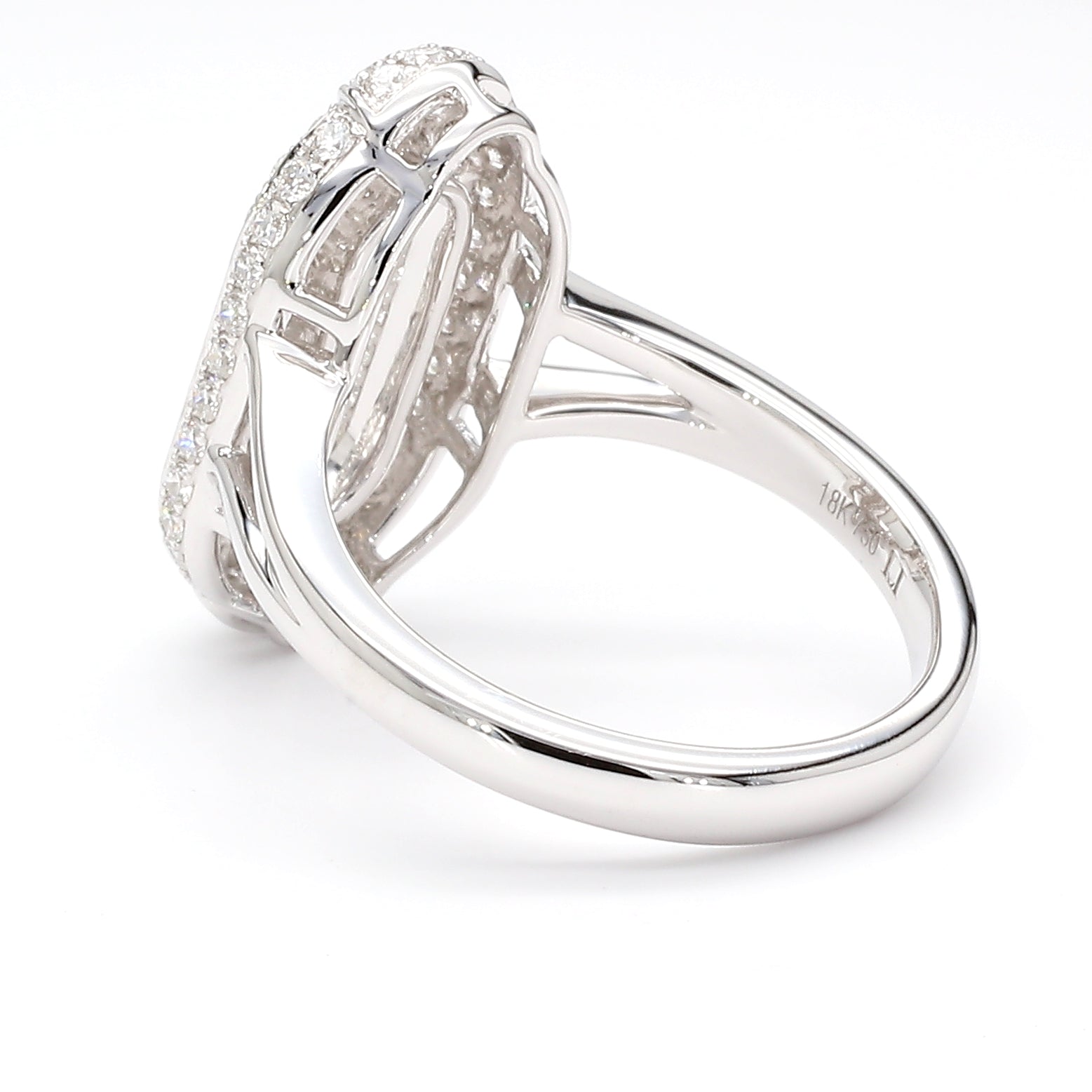 Natural White Round Diamond Ring