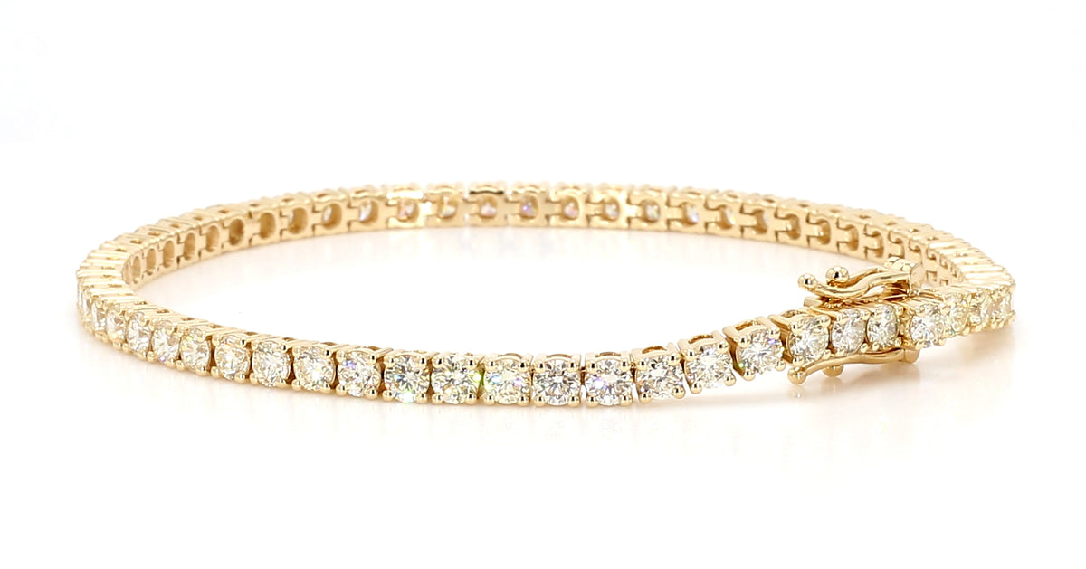 Natural White Round Diamond Bracelet