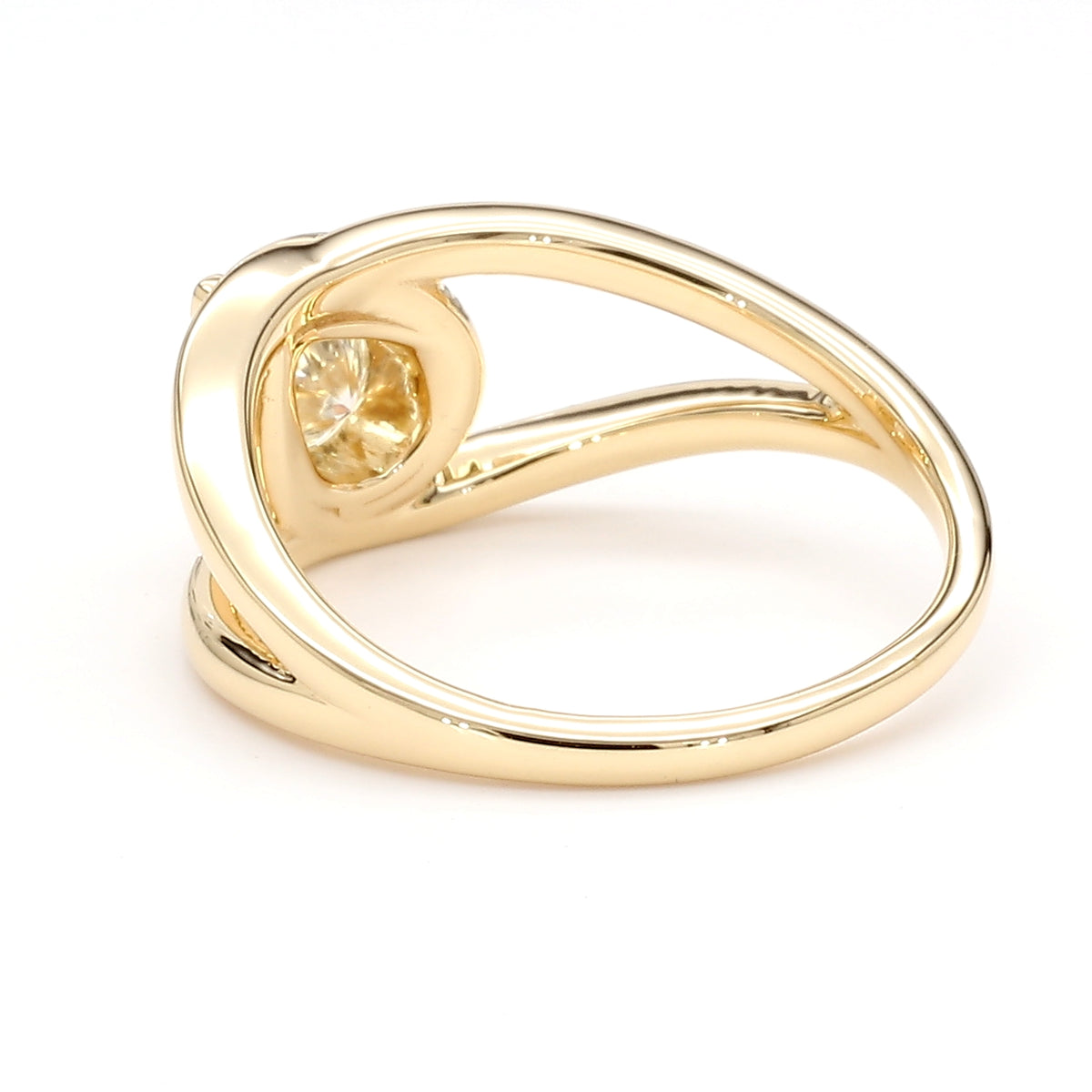 Natural White Pear Diamond Ring