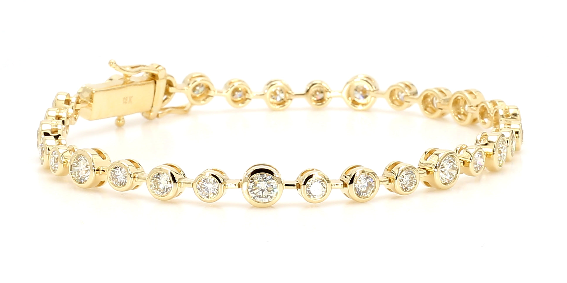 Natural White Round Diamond Bracelet