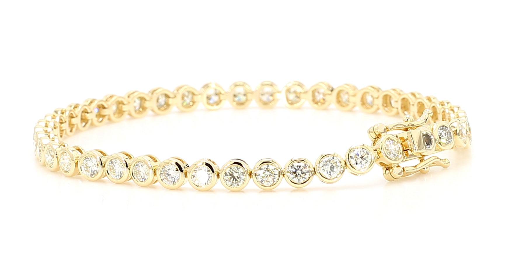 Natural White Round Diamond Bracelet